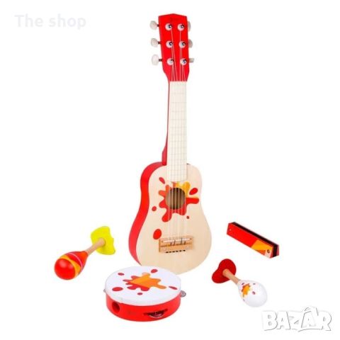 Музикален дървен комплект за деца (004), снимка 2 - Музикални играчки - 45428765