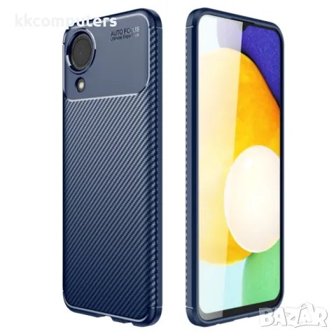 Samsung Galaxy A03 Core Удароустойчив Carbon Fiber Калъф и Протектор, снимка 2 - Калъфи, кейсове - 48611978