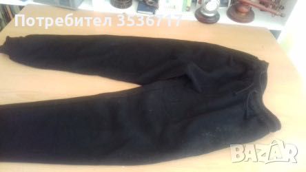 Нов панталон тип анцуг с ластик черен, снимка 1 - Панталони - 46321429