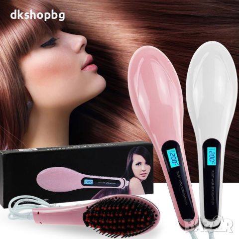 Fast Hair Straightener 906 ЧЕТКА ЗА ИЗПРАВЯНЕ И СУШЕНЕ НА КОСА, снимка 1 - Други - 45753403