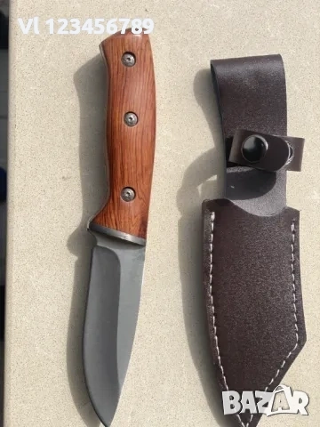 Ловен нож масивен фултанг 110x220-кания кожа