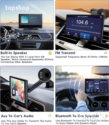 НОВА, ТЕСТВАНА 9-инчова автомобилна уредба с видеорегистратор,  задна камера, CarPlay, Android Auto, снимка 7 - Аксесоари и консумативи - 51589048