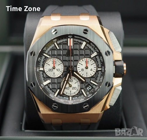 Audemars Piguet Royal Oak Offshore Chronograph 43mm Steel Blue Dial, снимка 18 - Мъжки - 52998647