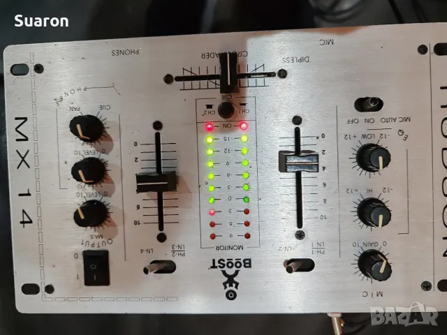 Смесителен пулт миксер ,,Boost" MX14, снимка 4 - Ресийвъри, усилватели, смесителни пултове - 48450176