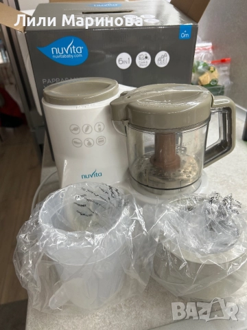 Робот за пюрета Nuvita 1966 Pappasana Vapor Combo 2 за приготвяне на храна на пара, снимка 2 - Други - 51949376