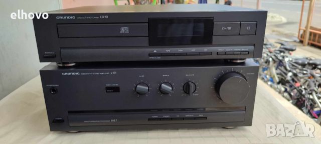 Стерео усилвател, cd player Grundig, V101, CD101, снимка 2 - Ресийвъри, усилватели, смесителни пултове - 46139564