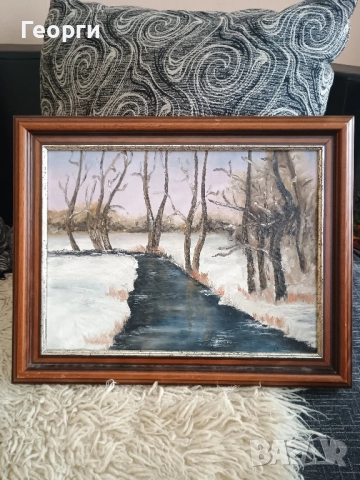 Картина масло-76, снимка 3 - Антикварни и старинни предмети - 52350361