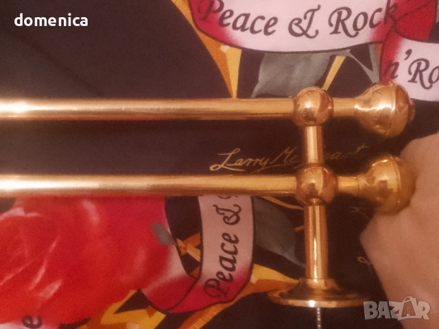 Месингови двойни корнизи, снимка 2 - Декорация за дома - 51953255