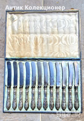 Сребро, Колекционерски Сребърни ножове, сребърна дръжка/ идея за подарък/ подарък за жена, снимка 4 - Антикварни и старинни предмети - 45995955