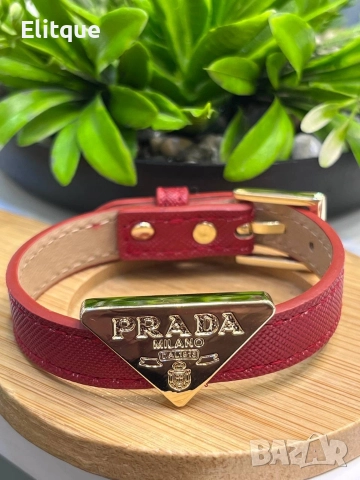 гривни от естествена кожа prada miu miu ysl saint laurent , снимка 5 - Гривни - 52907706