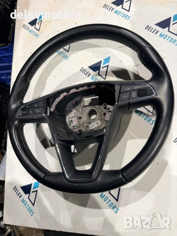 5F0419091AH трилъчев кожен мултифункционален волан от Seat Leon ST FR, 1.8 TSI 180 кс., снимка 3 - Части - 52503491