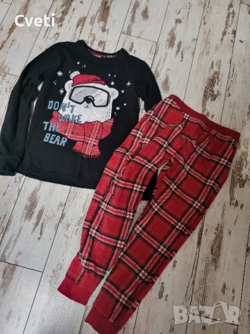 Коледна пижама и блуза подарък 140 см., снимка 4 - Детски Блузи и туники - 45701804