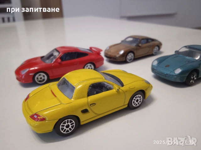 Метални Porsche, 1/ 58- 1/61, 4 бр., снимка 2 - Колекции - 46412143