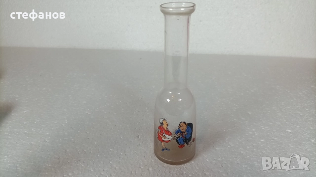 Стари юзчета, тънкостенни, хумористични картинки, 100 мл, снимка 4 - Антикварни и старинни предмети - 52646456