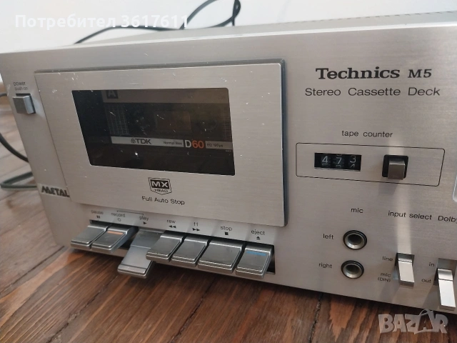 Ретро дек Technics M5, снимка 3 - Декове - 54220094