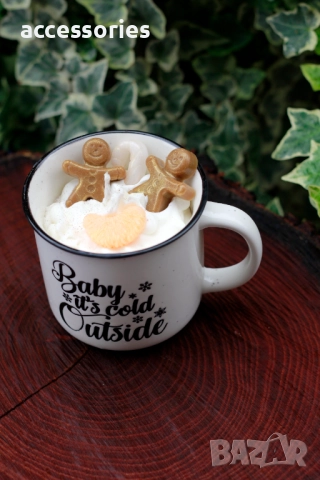 Ръчно изработени ароматни коледни свещи, снимка 4 - Декорация за дома - 52669872