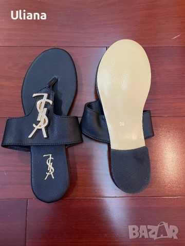 Дамски чехлиYSL, снимка 4 - Чехли - 51917841