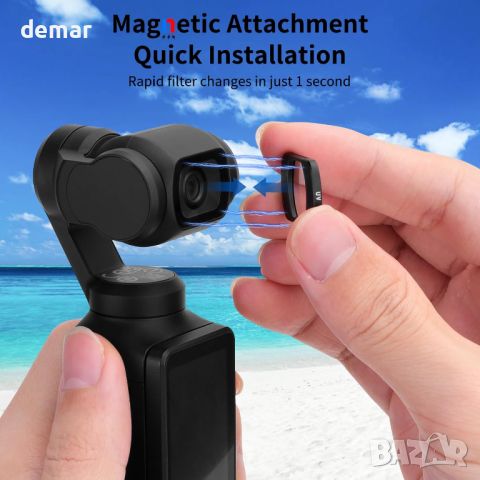 Комплект филтри Gruiqrd ND CPL UV, за DJI OSMO Pocket 3 (UV CPL ND8 ND16 ND32 ND64), снимка 3 - Чанти, стативи, аксесоари - 46262155