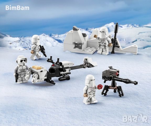 Конструктор LEGO® Star Wars™ 75320 - Snowtrooper™ – боен пакет / 105 части, снимка 4 - Конструктори - 45297736