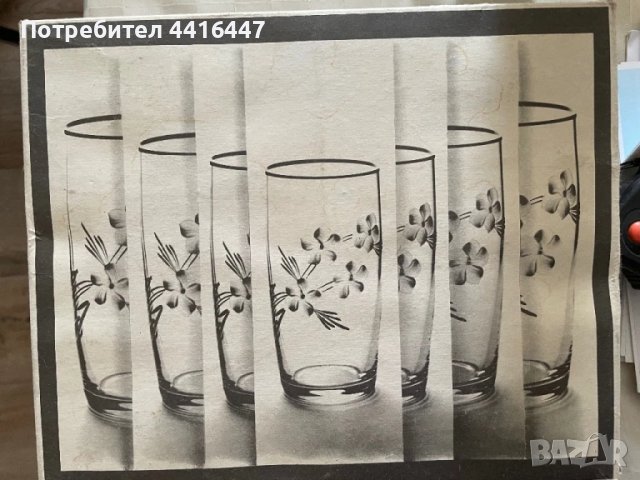 Ръчно рисувани чаши комплект от 6 бр., снимка 2 - Чаши - 51085539