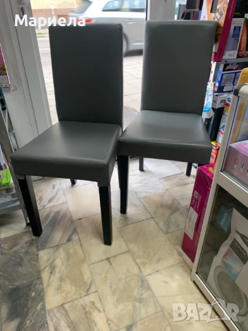 Трапезни столове ЕКО КОЖА 2 бр. / Мостри, снимка 2 - Столове - 53717811