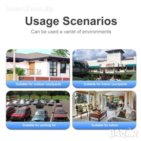 Външна камера, Solar, PTZ, WiFi, 4MP, V380 Pro - VTS02-W, снимка 6 - Други - 53089171