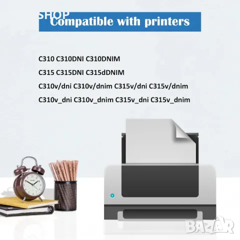 ASEKER C310 C315 Тонер касети, за Xerox C310 C310DNI C315 C315DNI,4 бр, снимка 2 - Консумативи за принтери - 49340581