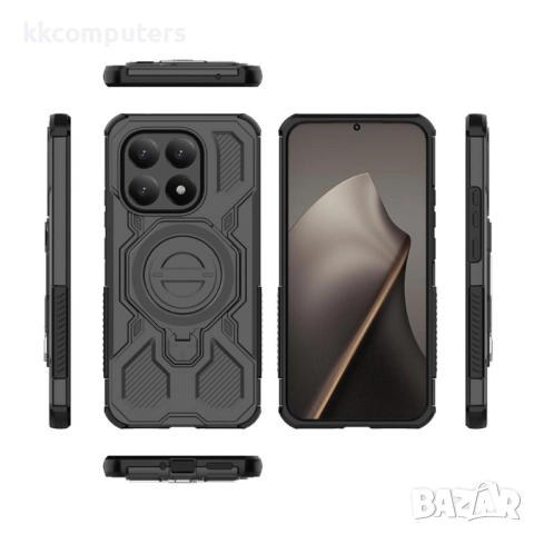 Магнитен калъф за Xiaomi 15T- Удароустойчив Корпус с 360° Въртяща Стойка, 5 Цвята, снимка 12 - Калъфи, кейсове - 52390176