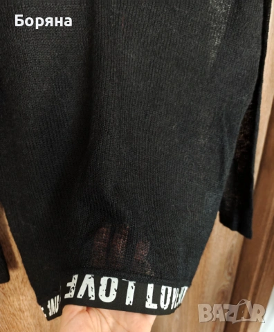 Нов бутиков пуловер 100 % фина вълна с брошка , снимка 9 - Блузи с дълъг ръкав и пуловери - 53446351