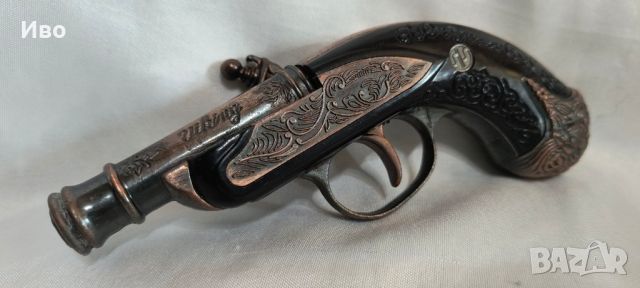 Красив метален кремъчен пистолет за украса и декорация , снимка 8 - Колекции - 45839728