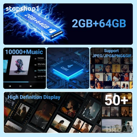 Автомобилни аксесоари 7" HD двудинова автомобилна стерео система с Carplay и Android Auto, 2+64G авт, снимка 4 - Аксесоари и консумативи - 54079784