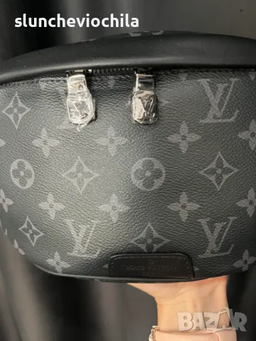 LOUIS VUITTON Monogram Eclipse Discovery Bumbag PM M46035, снимка 2 - Чанти - 46926975