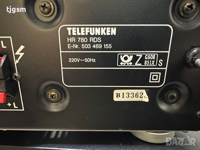 Стерео ресивър TELEFUNKEN HR 780 RDS + Тонколони, снимка 9 - Ресийвъри, усилватели, смесителни пултове - 45275743