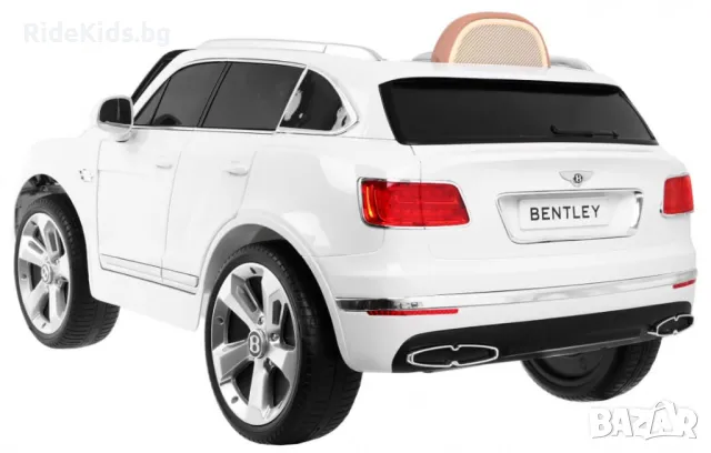 Bentley Bentayga 12V – Детски акумулаторен джип, Бял, EVA гуми, снимка 2 - Детски велосипеди, триколки и коли - 50428478