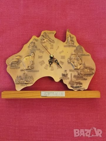 Настолен часовник, Австралия. , снимка 3 - Други ценни предмети - 46434135