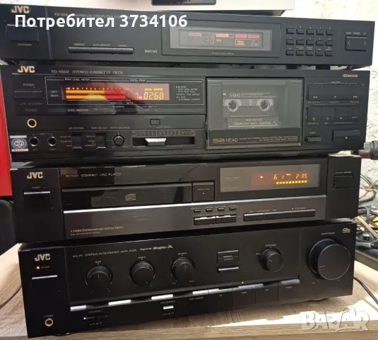 JVC AX-311BK, XL-V221BK, TD-X502G, FX-331LBK, снимка 3 - Аудиосистеми - 46969559