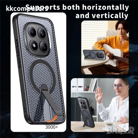 Магнитен калъф за Xiaomi Redmi Note 15 Pro+ 5G (Global) / Xiaomi Poco M8 Pro 5G с Мрежеста Текстура , снимка 8 - Калъфи, кейсове - 53285861