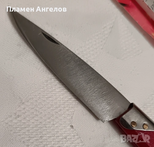 Ново Българско ножче, ножка, сгъваемо джобно ножче К. Попадийн с. Костенец , снимка 7 - Антикварни и старинни предмети - 53480269