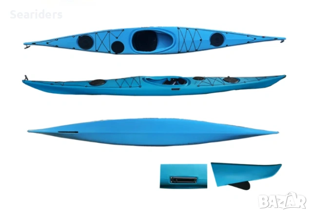 Туристически морски едноместен sit-in каяк Eksit50500