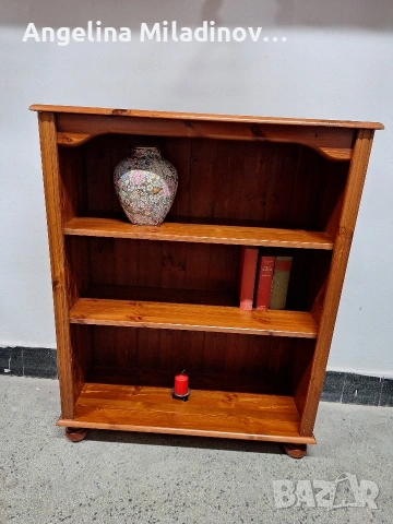 Винтидж библиотека от масивна дървесина , снимка 5 - Секции и витрини - 53696816