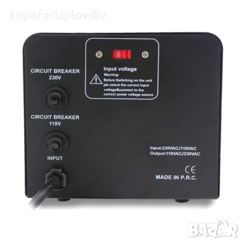 Трансформатор на напрежение, преобразуване от AC 110V  към AC 220V,Cantonape 2000 W, снимка 4 - Друга електроника - 54144397