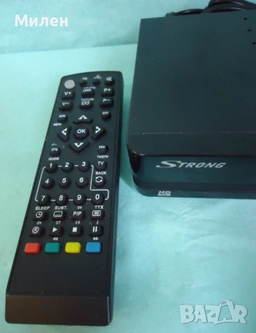 Приемник декодер и антена за ефирна цифрова телевизия STRONG DVB-Tuner тунер, снимка 2 - Приемници и антени - 53681200
