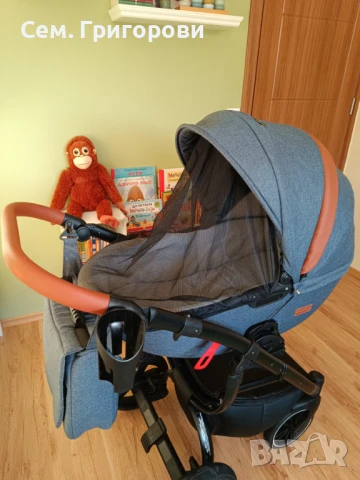Бебешка количка Tutek GRANDER Play 3в1 G3 + ПОДАРЪК, снимка 4 - Детски колички - 51316244