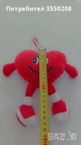 сърце плюшена играчка, снимка 4 - Плюшени играчки - 51463922