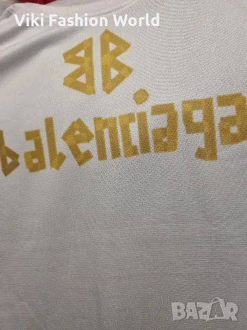 бяла тениска "balenciaga", снимка 4 - Тениски - 47089648