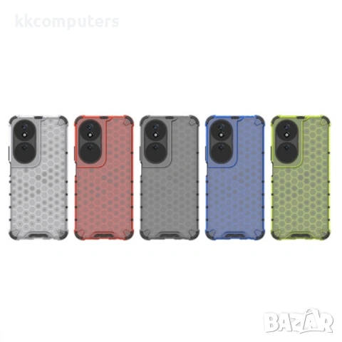 Honor X7b Силиконов Калъф Honeycomb TPU и Протектор, снимка 2 - Калъфи, кейсове - 53431549
