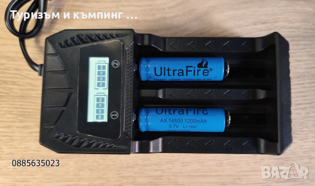Зарядно устройство за батерии  АА,ААА,18650,18500,14500,16340,21700, снимка 5 - Друга електроника - 53406784