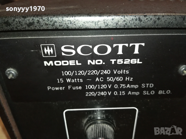 SCOTT TUNER-ВНОС SWISS 2703240824, снимка 8 - Ресийвъри, усилватели, смесителни пултове - 44966729