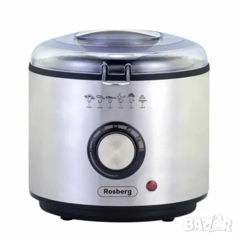 Фритюрник Rosberg R51980U, 950W, 1л., фиксиран съд, S/S, снимка 1 - Фритюрници - 47232055