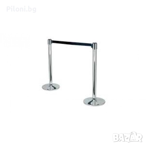 Ограничителен пилон с черна лента 220 см., снимка 2 - Друго търговско оборудване - 52811648